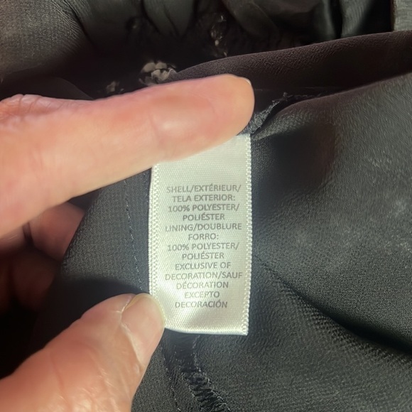 LOFT Black White Ruffle Flare Sleeve Off The Shoulder Top Blouse Size M - Picture 14 of 17